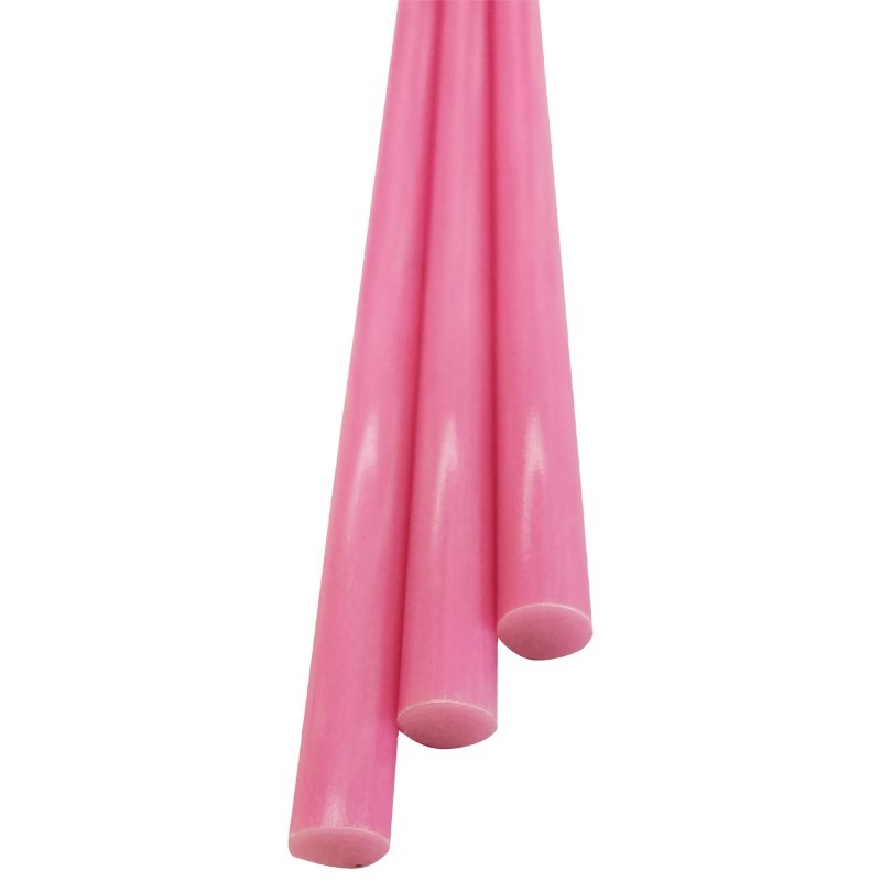 Pole Fiberglass Rod Haoli Flexible Fiberglass Cutting Pultrusion Round Shape Customized Length Smooth Surface for Bag Fixing