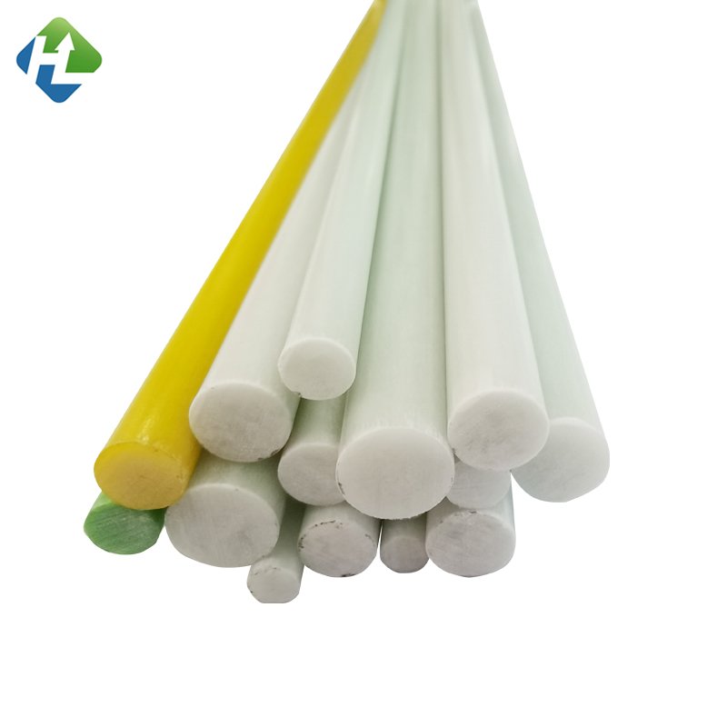 Pole Fiberglass Rod Haoli Flexible Fiberglass Cutting Pultrusion Round Shape Customized Length Smooth Surface for Bag Fixing