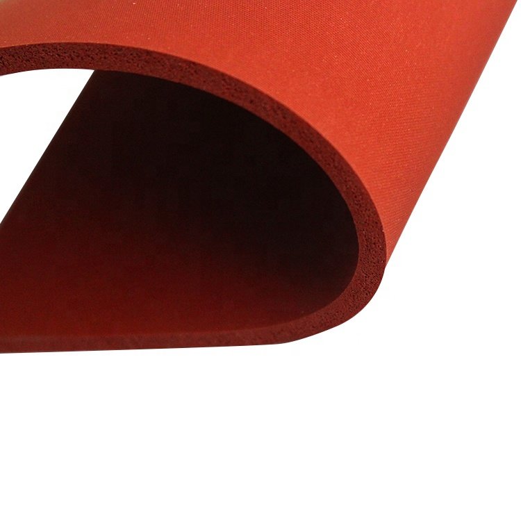Smooth surface insulation and shock absorption wash-resistant silicone foam sponge rubber sheet roll for electronic instruments