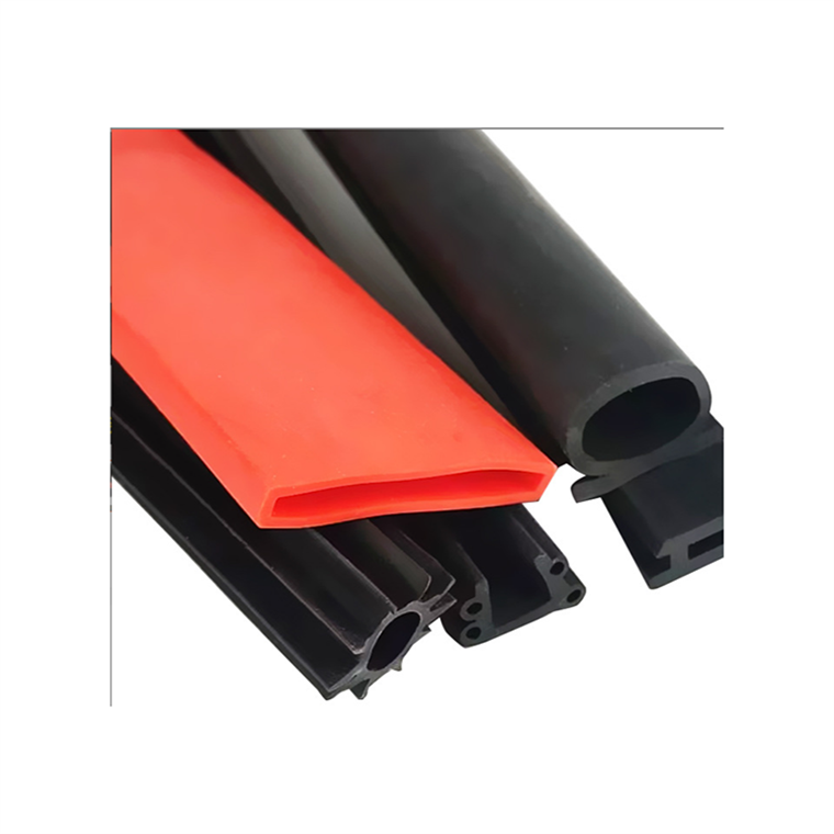 China Factory's Custom Colorful Silicone Door Sealing Strip Low Price Automotive Rubber Seal Shock Absorber Type