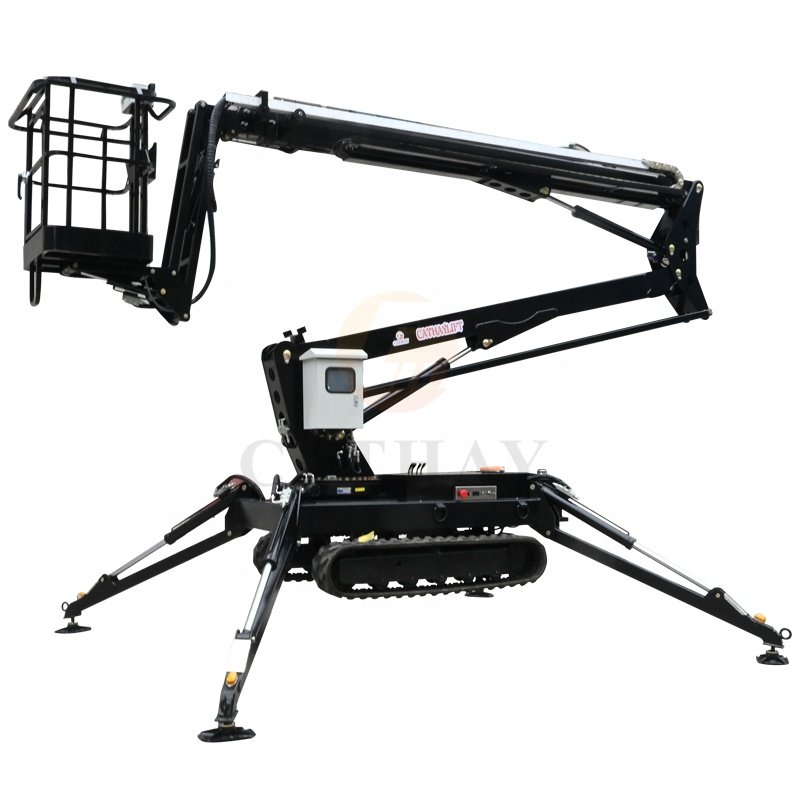 200kg load industrial heavy duty genie crawler boom construction lifter electric elevated work platform