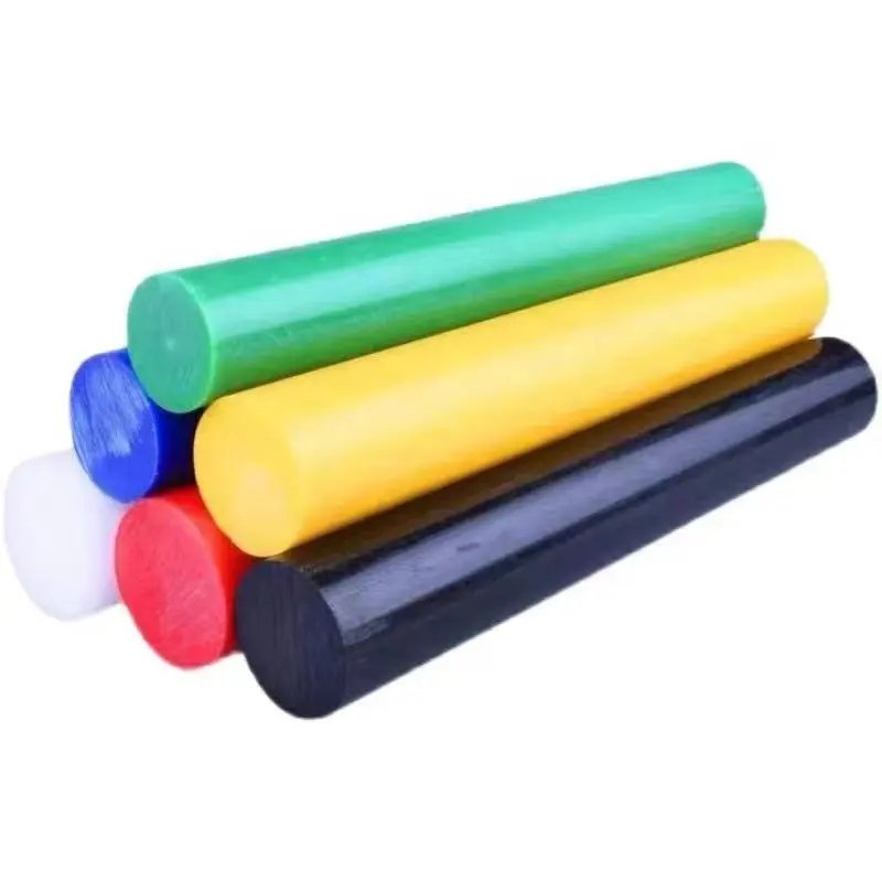 High quality Black/white/blue/red/yellow/green color pom rod hard plastic rod 4-300mm diameter