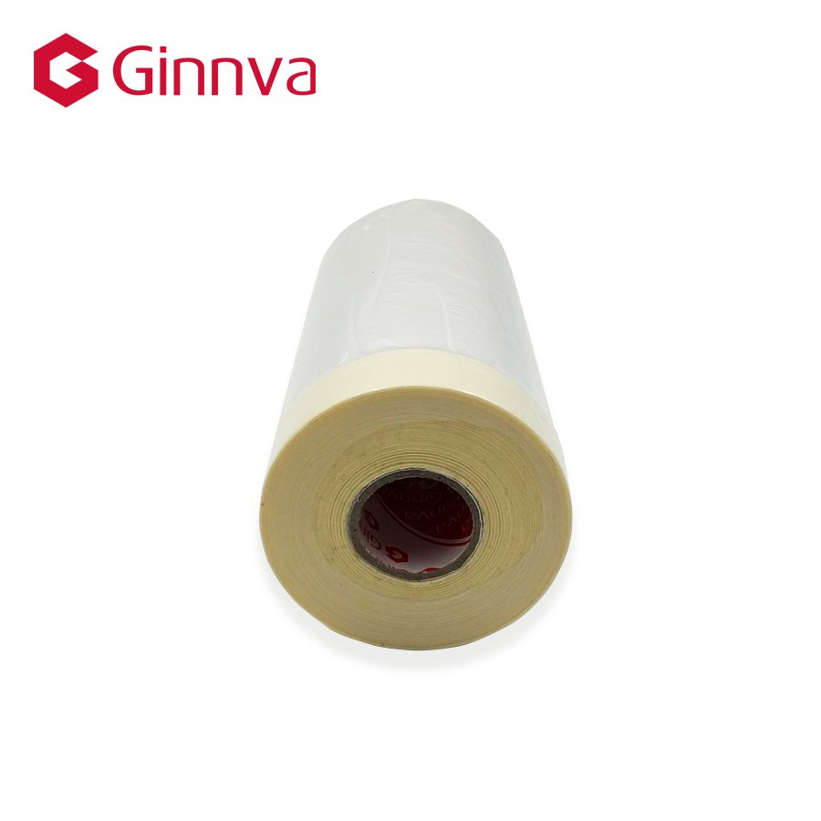 Self Adhesive Crepe Paper roll Embossing 1500mm Width Protective Spray Plastic Film