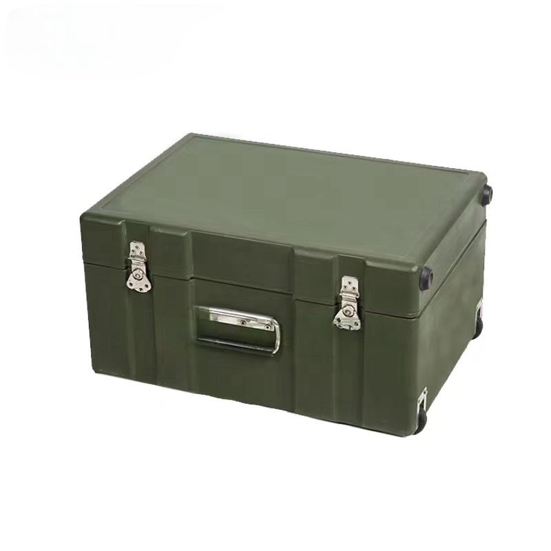 MG+ Outdoor First Aid Box Durable Rotoplastic Storage with Pull Rod Simple Design Command Operations Made Durable Plastic