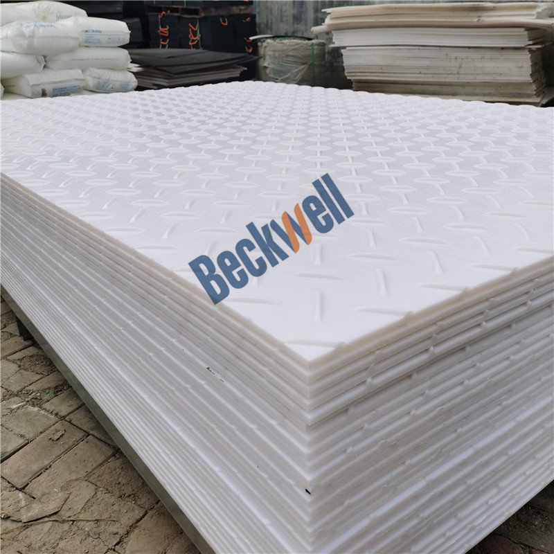HDPE Ground Protection Mats Plastic Walkway Temporary Roadway Pathway Trackway for Heavy Duty Truck 4x8ftx1/2in