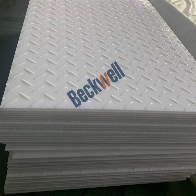 HDPE Ground Protection Mats Plastic Walkway Temporary Roadway Pathway Trackway for Heavy Duty Truck 4x8ftx1/2in