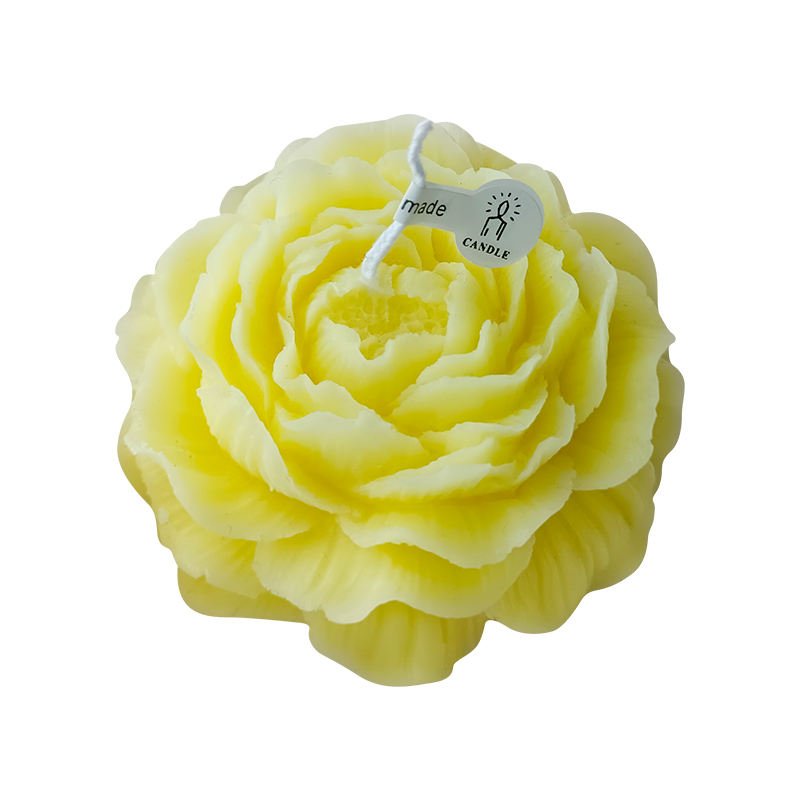 C008 Aromatherapy Candle Gift Set Peony Shaped Handmade Desktop Decorative Candle Holiday Gift 3D Flower Candle
