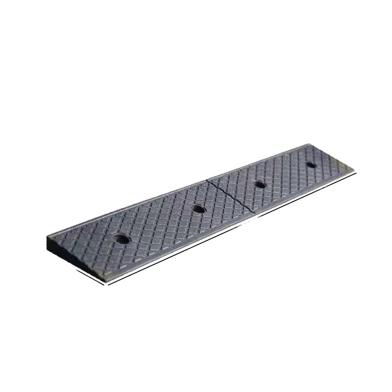 Easy Installation 1000*250*90mm Flexible Street Vehicle Traffic Driveway Road Rubber Curb Ramps for Automotive Use