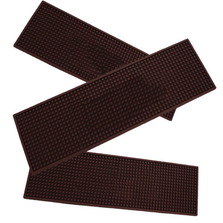 Customized Logo 3D Pattern Beer Brand Bar Mat Quality Assurance with Various Styles Processing Service Moulding