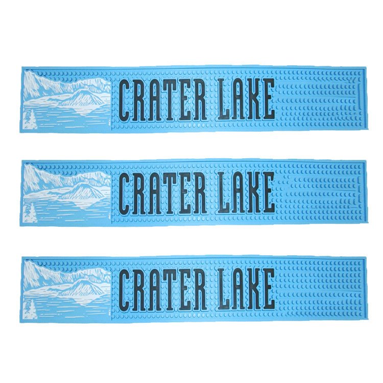 Customized Logo 3D Pattern Beer Brand Bar Mat Quality Assurance with Various Styles Processing Service Moulding