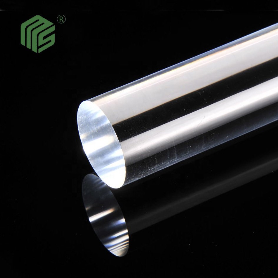 Customized extrusion colored clear acrylic rod high transmission for lighting used