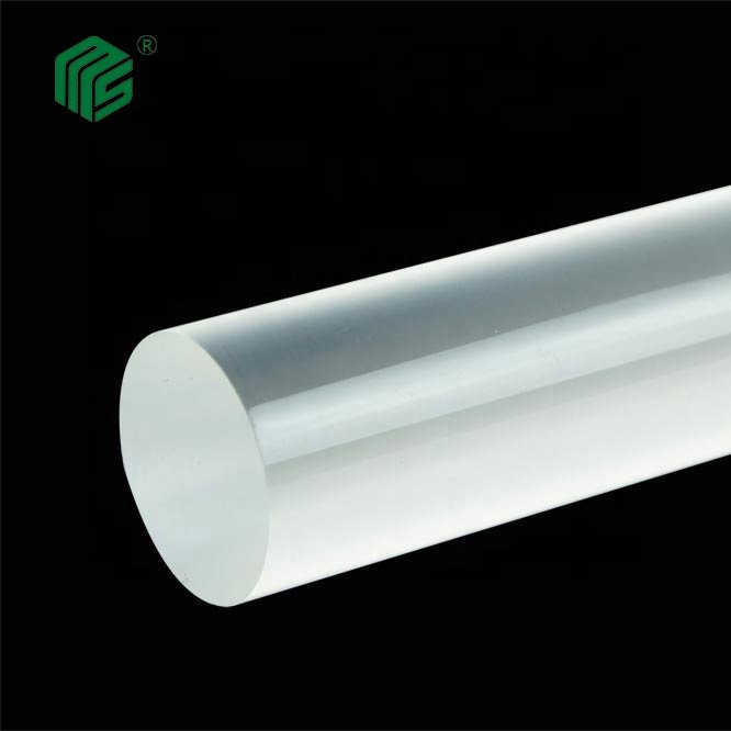 Customized extrusion colored clear acrylic rod high transmission for lighting used