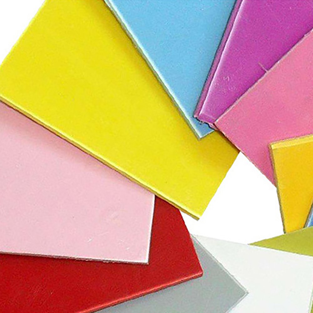 Wholesale Plastic Material Gold Sheet Acrylic Block Double Color Engraving Blank Resin CNC Plastik Rod Qmm ABS Color