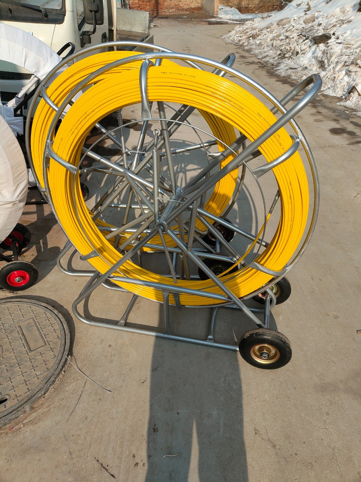 14mm*300m Fiberglass Detectable Duct Rodder,Underground Cable push pull rods