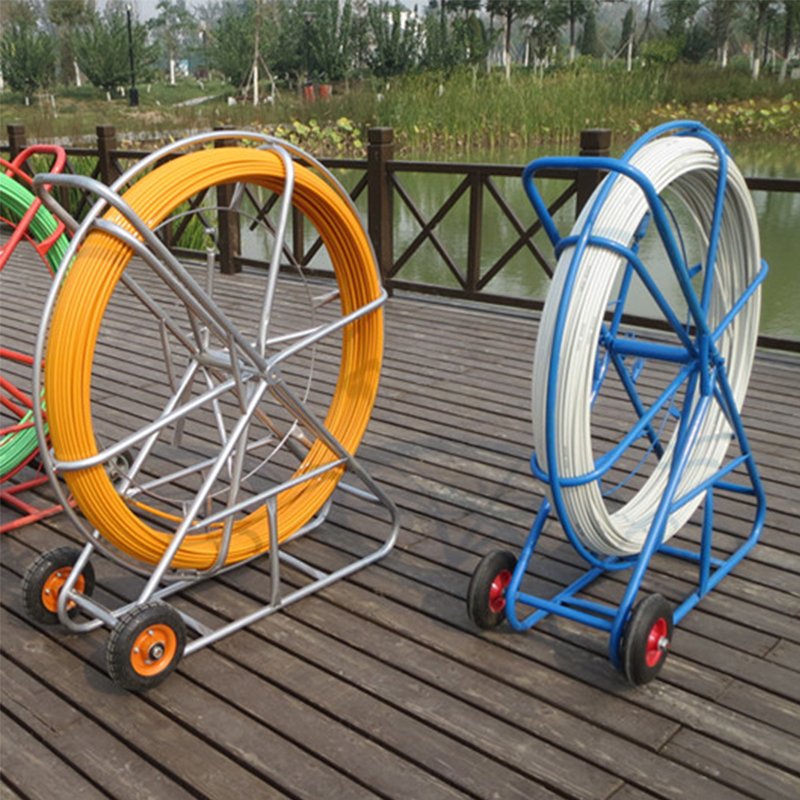 14mm*300m Fiberglass Detectable Duct Rodder,Underground Cable push pull rods