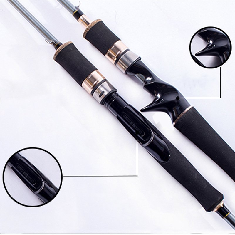 Top Right 192.2g 270cm Two Sections Casting Fishing Rod Portable Sea Lightweight Hard Telescopic Fishing Casting Rod