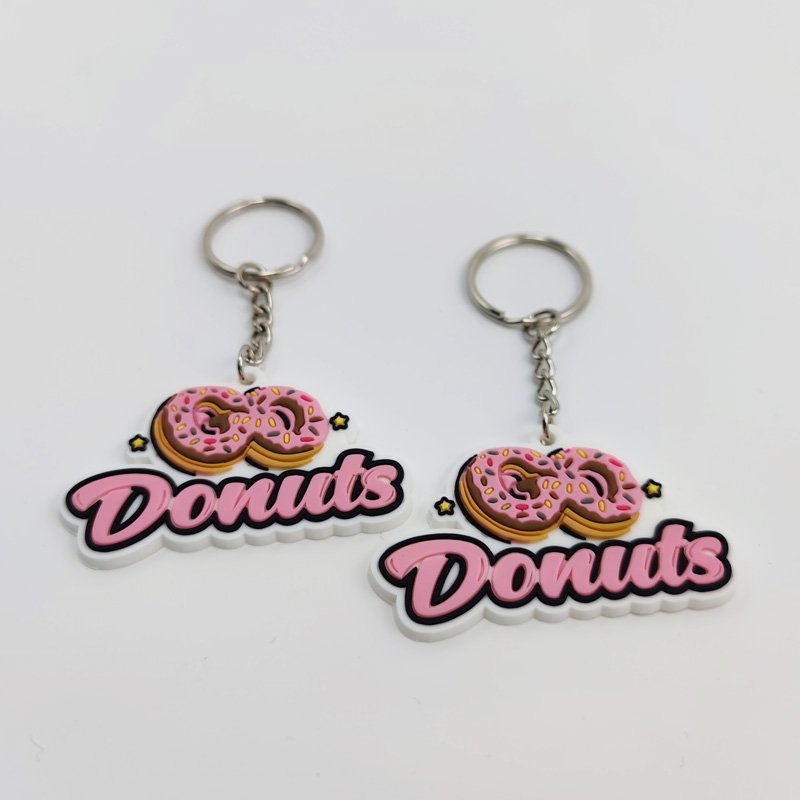 Custom Logo PVC Rubber Keychain Small Travel Gift Items Promotional Keychains & Carabiners