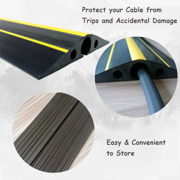 Outdoor Cable Protector with Warning Sign For EV Charging Cable