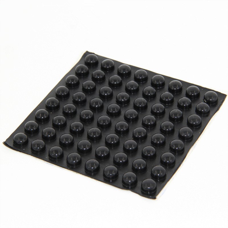 custom anti slip black clear double sided adhesive tape bumper washer feet pad dot silicone rubber gasket dot