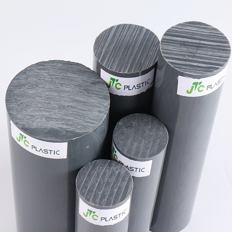 Factory Customized Length china pvc plastic rods grey white price