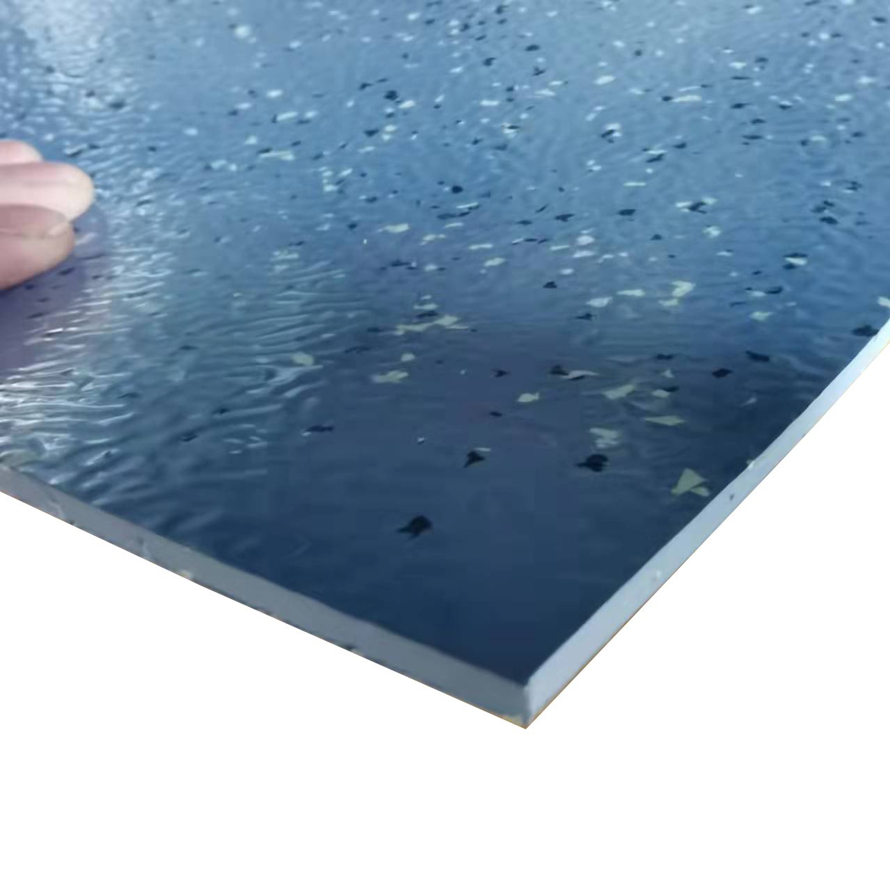 Odor free Hammered Pattern Rubber tile floor for indoor sports arena / ice arena / hospital / airport