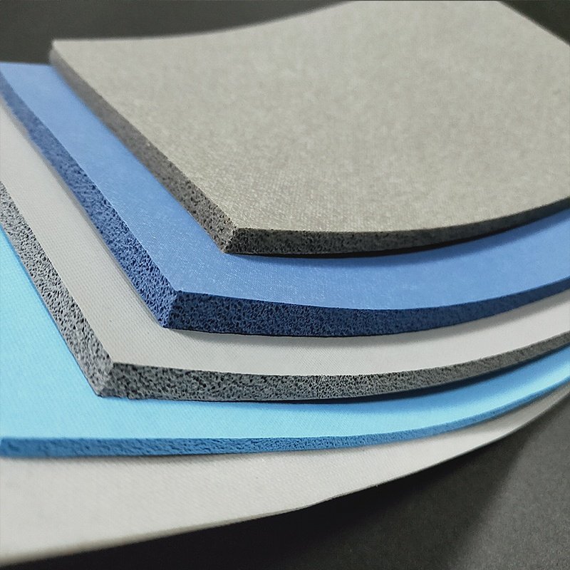 Custom sponge rubber pads cloth marks surface low density sponge silicone sheet 13 mm heat resistant silicon rubber sponge sheet