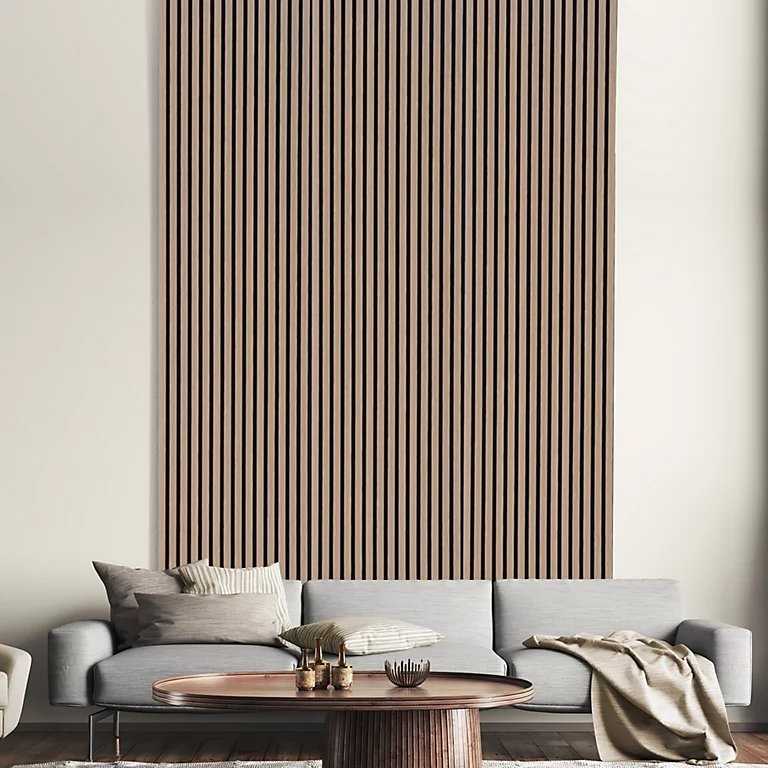 Modern Design Office Decorative Wallboard Wooden Groover Acoustic Panel Melamine Polyester Fibre Sound Advantage Graphic Design