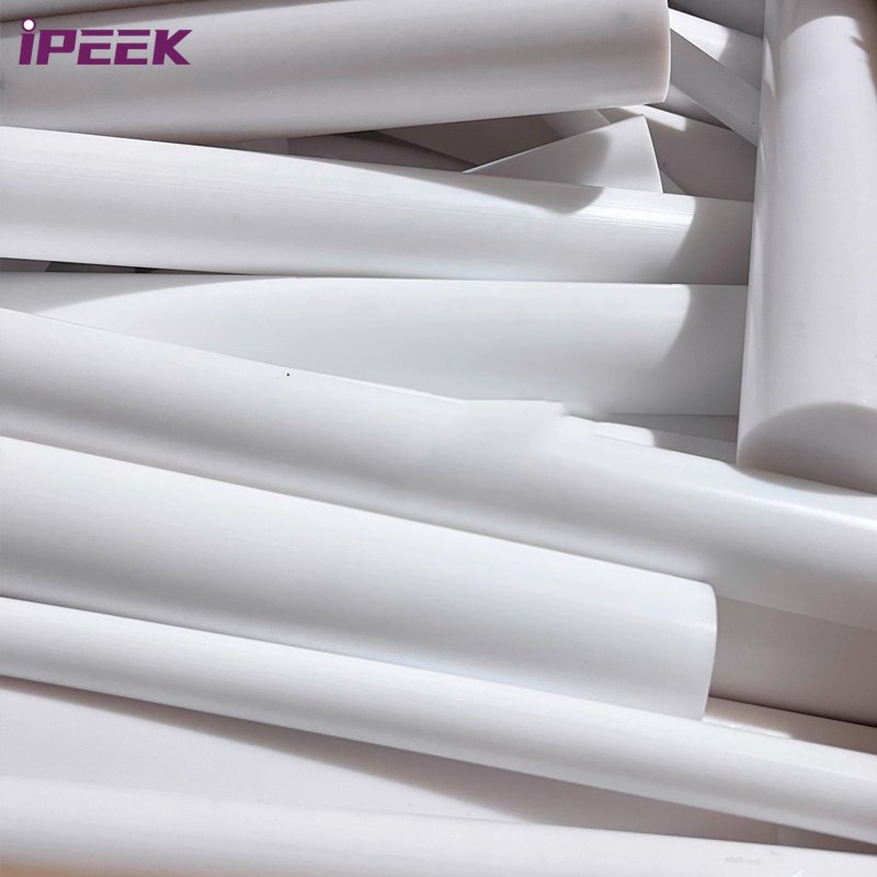 iPEEK Manufacturer High Purity Plastic PTFE Sheet Plate Board Block Round Rod Bar Stick Price