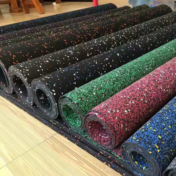 Wholesale Waterproof Black+EPDM 3mm-12mm Rubber Gym Floor Roll