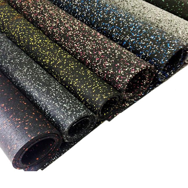 Wholesale Waterproof Black+EPDM 3mm-12mm Rubber Gym Floor Roll
