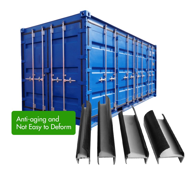 Container door sealing strip gasket soft PVC epdm rubber seal replacement H shape container gasket rubber