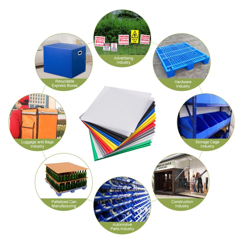 Factory Wholesale Customized Waterproof Polypropylene PP Corrugated Plastic Hollow Sheet