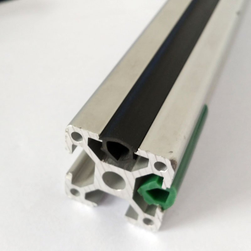 Professional Supply 4040 aluminum sealing strip colorful soft rubber PVC Sealing Strips cover strips