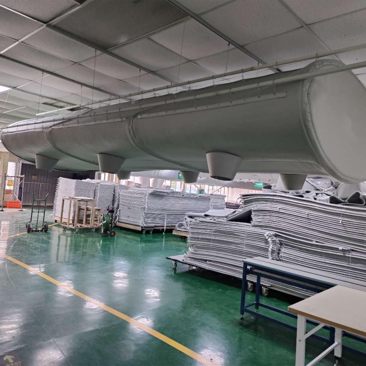 HVAC system popular using fireproof rubber plastic insulation ventilation air duct