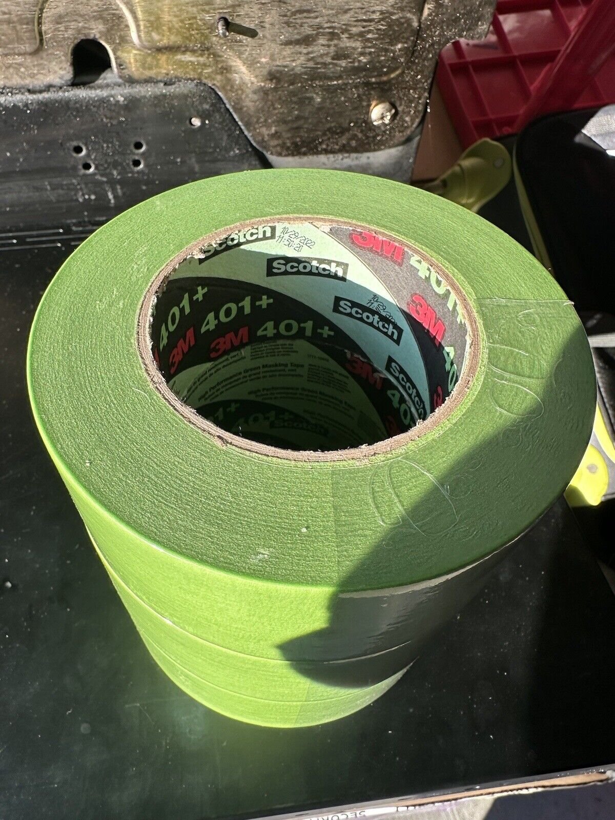 3M Masking Tape 401+ Green;Automotive Masking Tape;Industrial masking tape with rubber adhesive Jumbo Rolls 401+/301+/201+