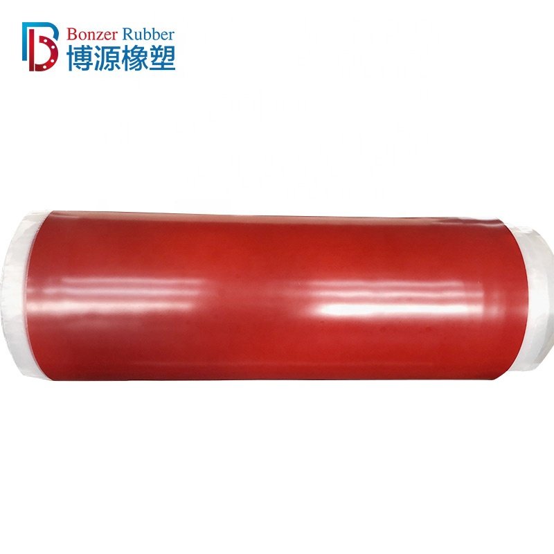 NR 2Mpa-20Mpa Durable Wear Resistant 35 Shore A Orange Brown Color Natural Rubber Lining Sheet