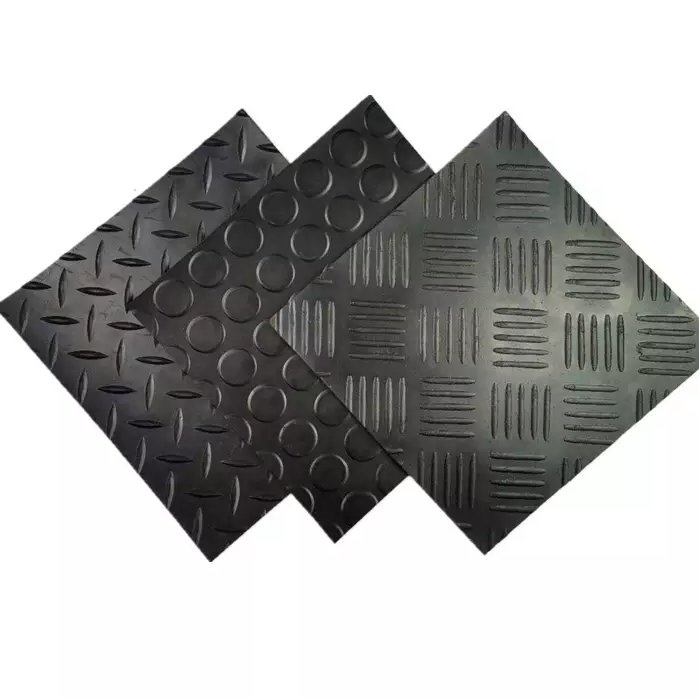 3mm thickness rubber sheet checkered pattern rubber sheet