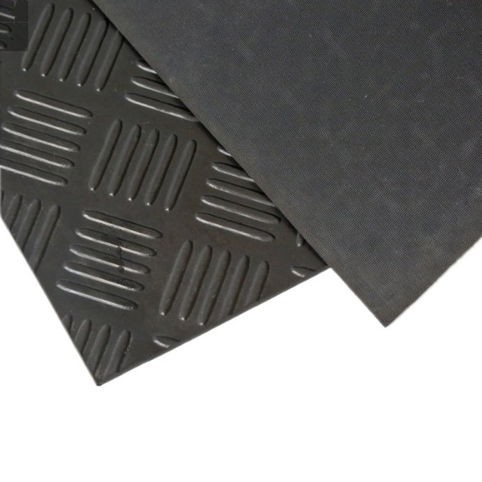 3mm thickness rubber sheet checkered pattern rubber sheet