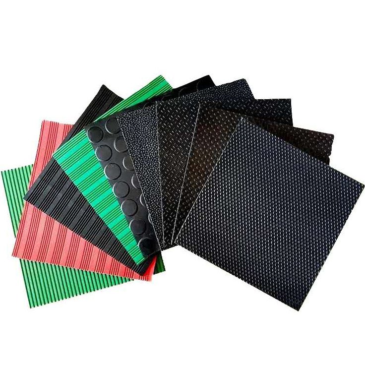 3mm thickness rubber sheet checkered pattern rubber sheet