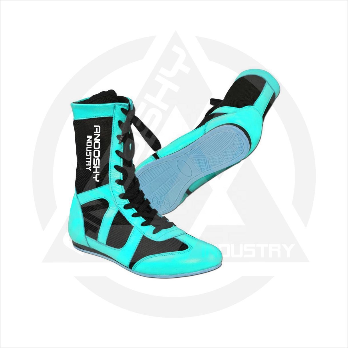 Customized High Top Boxing Wrestling Shoes Fashionable Training Leather Rubber Men Women Original Leather/Artificial Leather