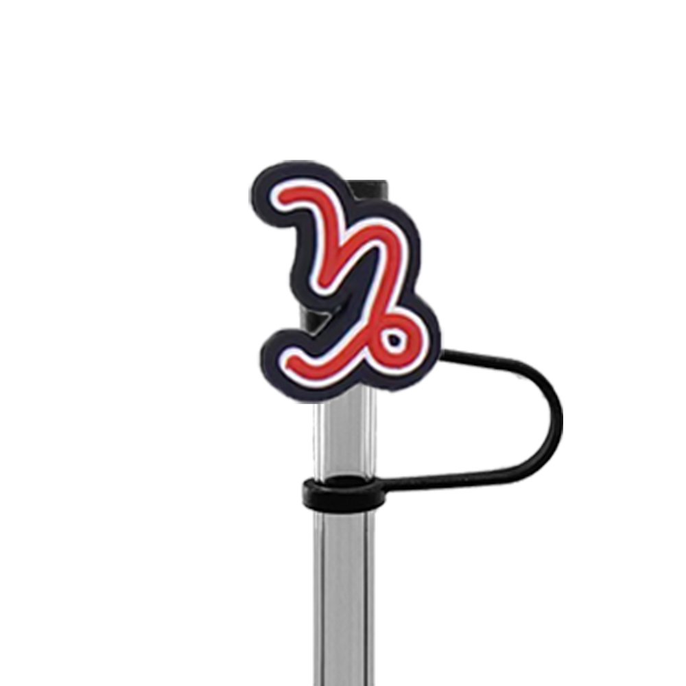10mm Silicone Drinking Straw Topper Cover Wholesale Cartoon Zodiac Straw Topper Party Club Accessories Custom Straw Cover