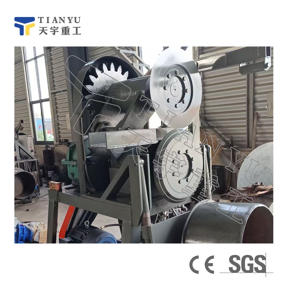 Electric vehicle Car Truck tires Cutting Production Line for Waste engineering tires