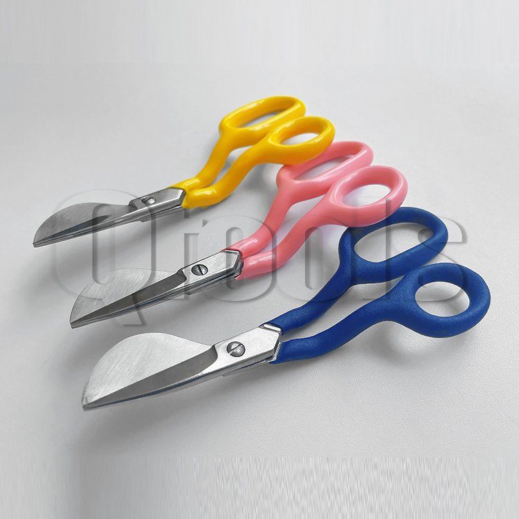 7 Inch Duckbill Scissors for Tufting Carpet Pile Scissors Pink Duckbill Napping Shears for Handmade Rug