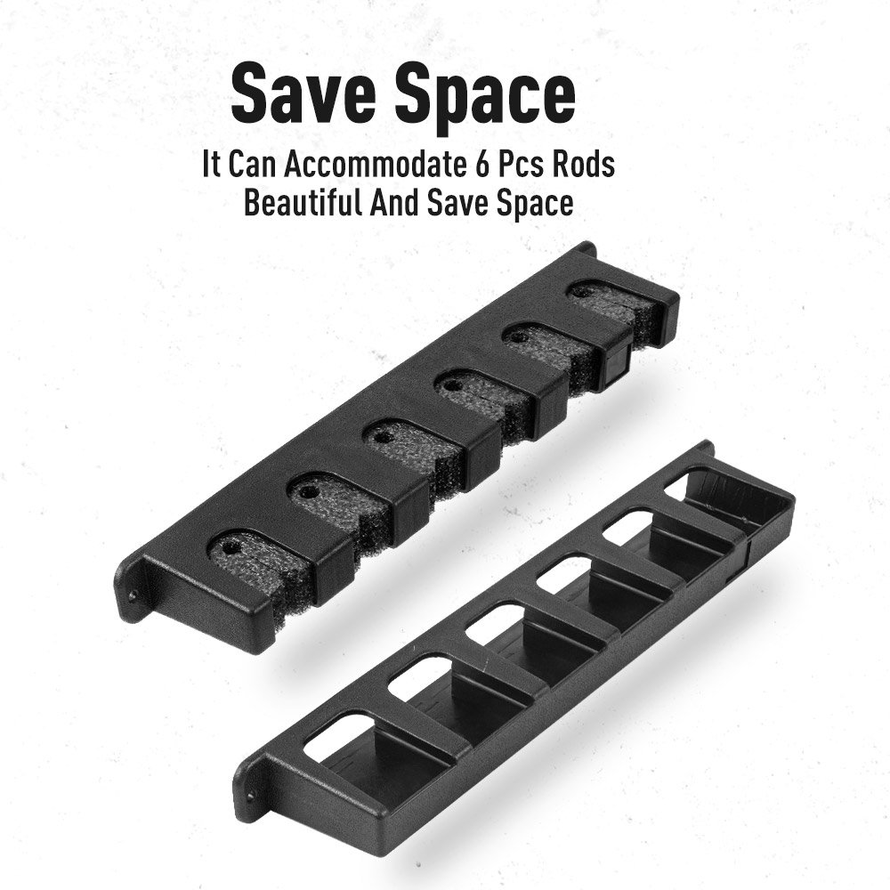 Kingdom Wall-Mounted Fishing Rod Holders High Quality Wholesale Fishing Rod Stand Vertical Fishing Rod Display Tools For Sale