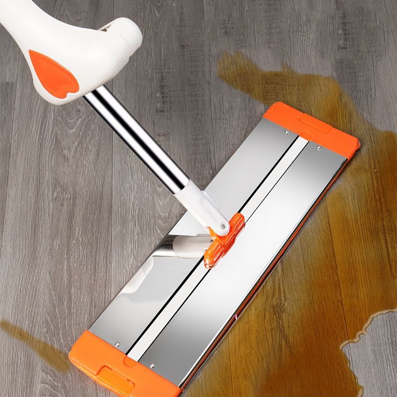 New-style metal plate wash-free flat mop household, suction mop plus code self-scraping labor-saving mop