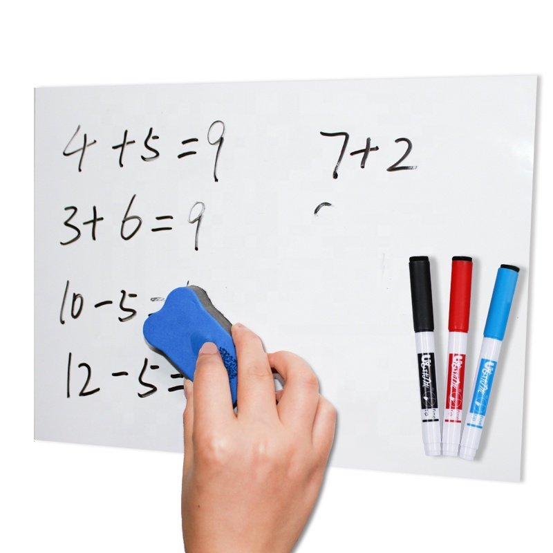 Flexible Refrigerator Whiteboard Set Magnetic White Board Sheet