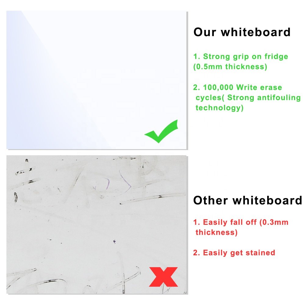 Flexible Refrigerator Whiteboard Set Magnetic White Board Sheet