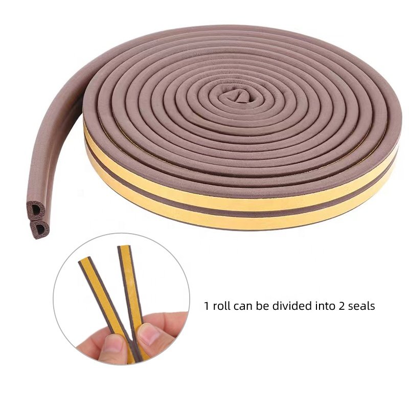 D-type door window sealing strip anti-collision soundproof seal strip foam rubber seal