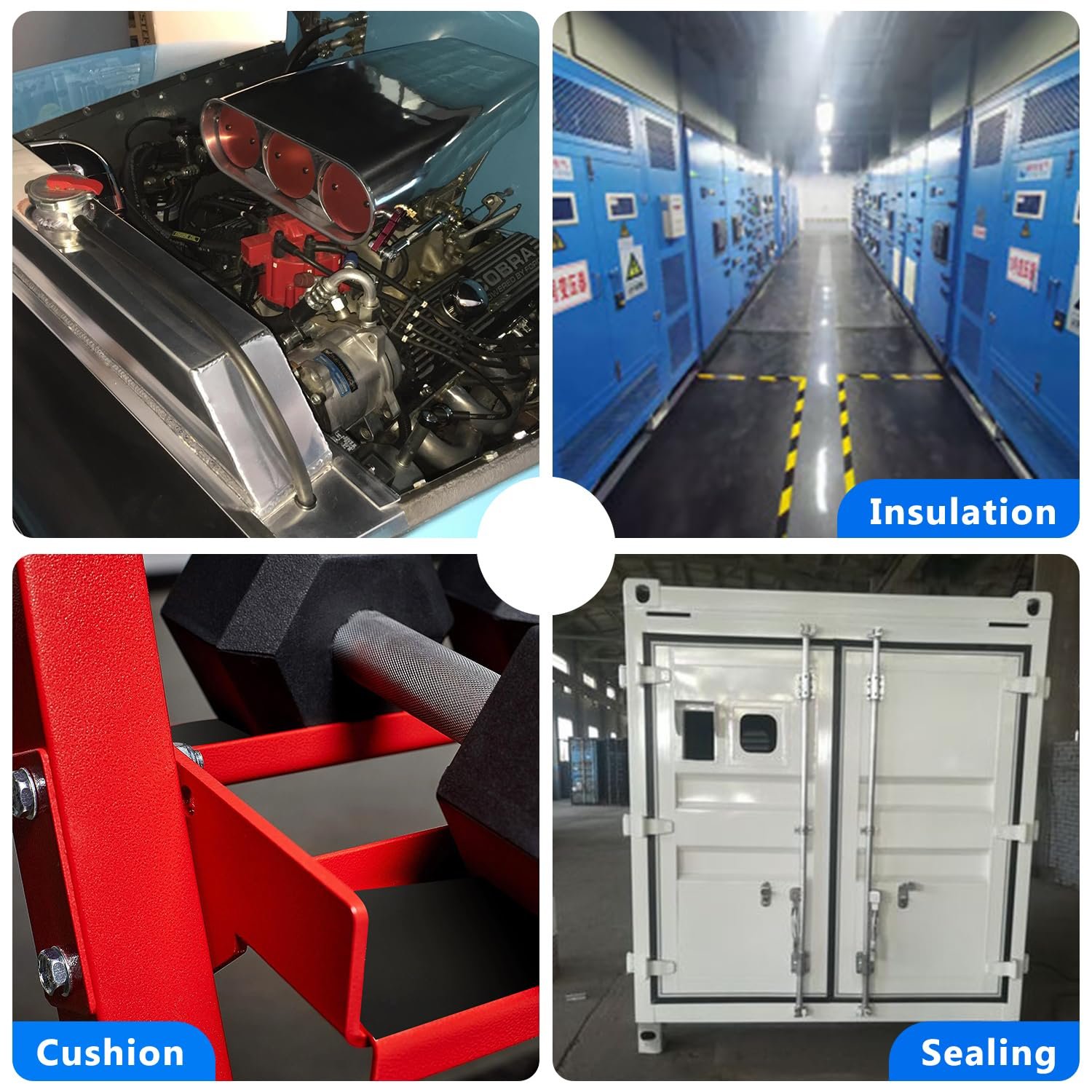 Solid Neoprene Rubber Sheets & Rolls for DIY Gasket Material Sealing Liner Shield Padding Mat