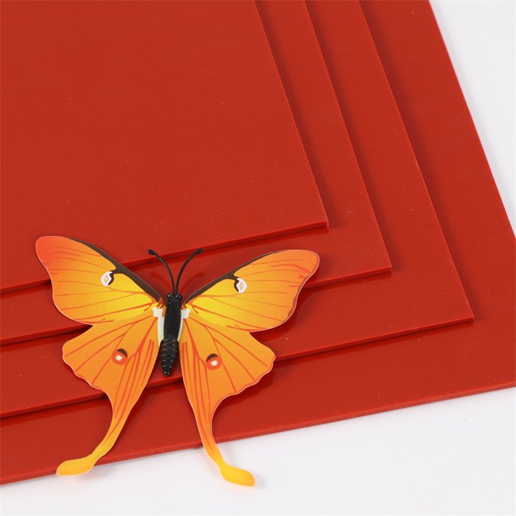 Shore 50 high temperature resistant 1.5mm 3mm red black vulcanized mat silicone rubber stamp roll sheet